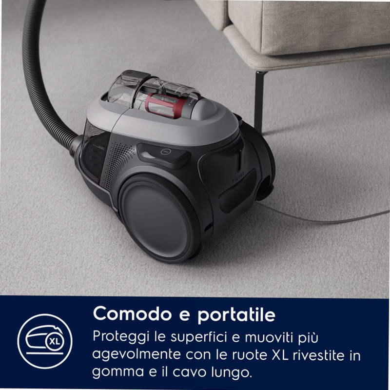 Aspirapolvere senza sacco Serie 600 Grigio 1.6lt
