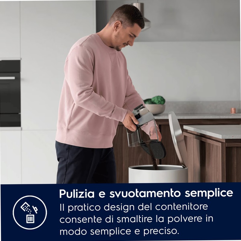 Aspirapolvere senza sacco Serie 600 Grigio