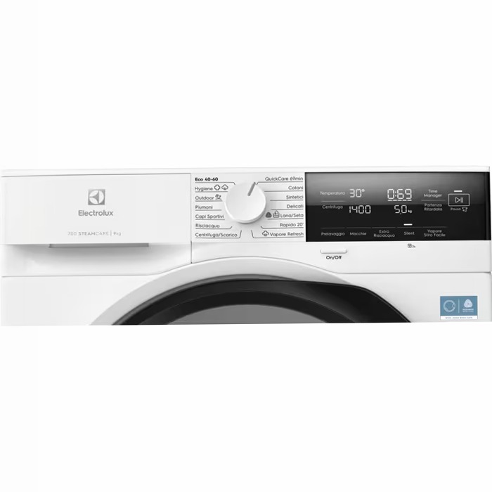 Lavatrice serie 700 SteamCare 9 kg 1400 giri 1400rpm 9kg