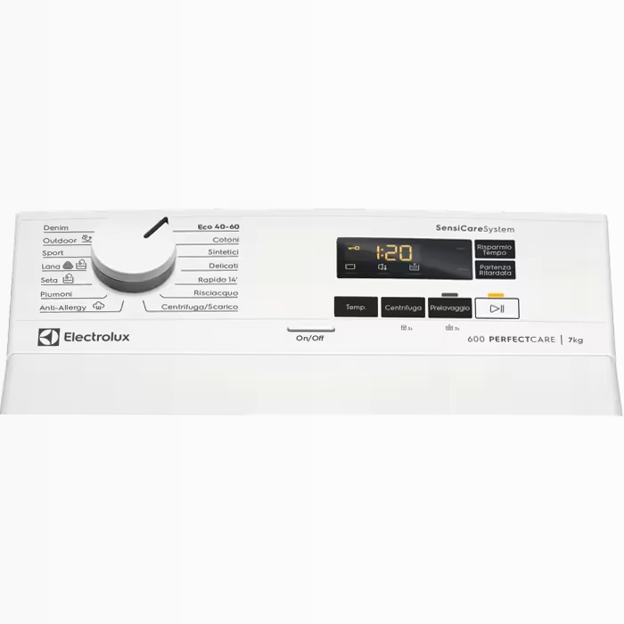 Lavatrice a carica dall'alto SensiCare 7 kg 600rpm 7kg