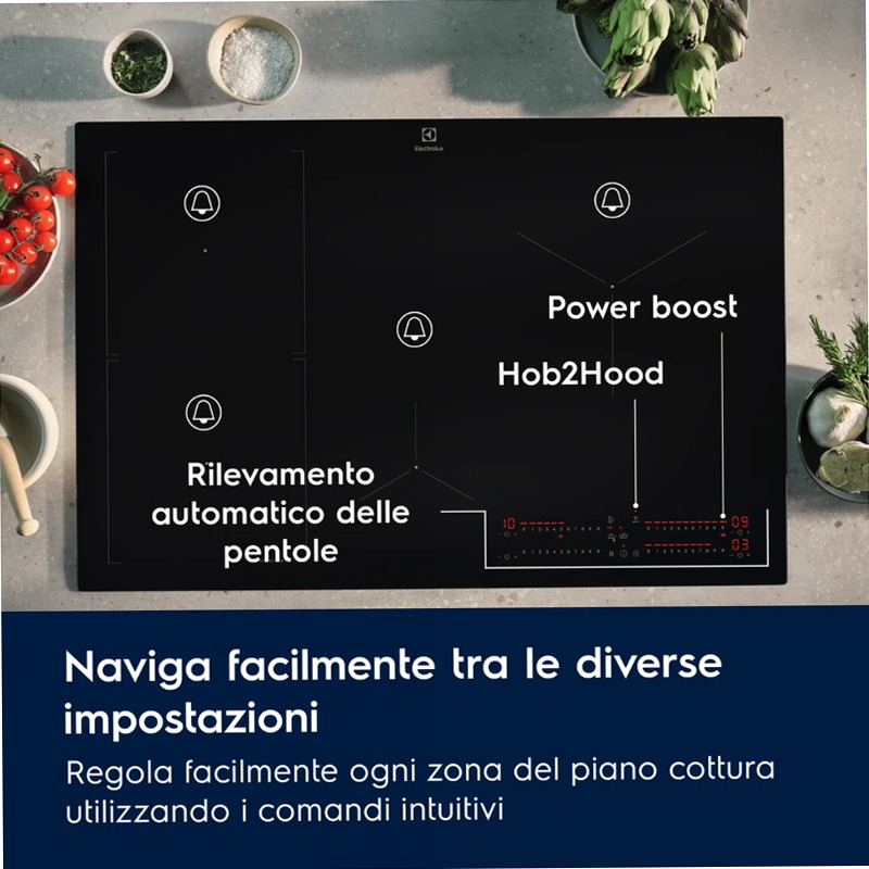 Piano cottura ad induzione Serie 700 SenseBoil® 80cm