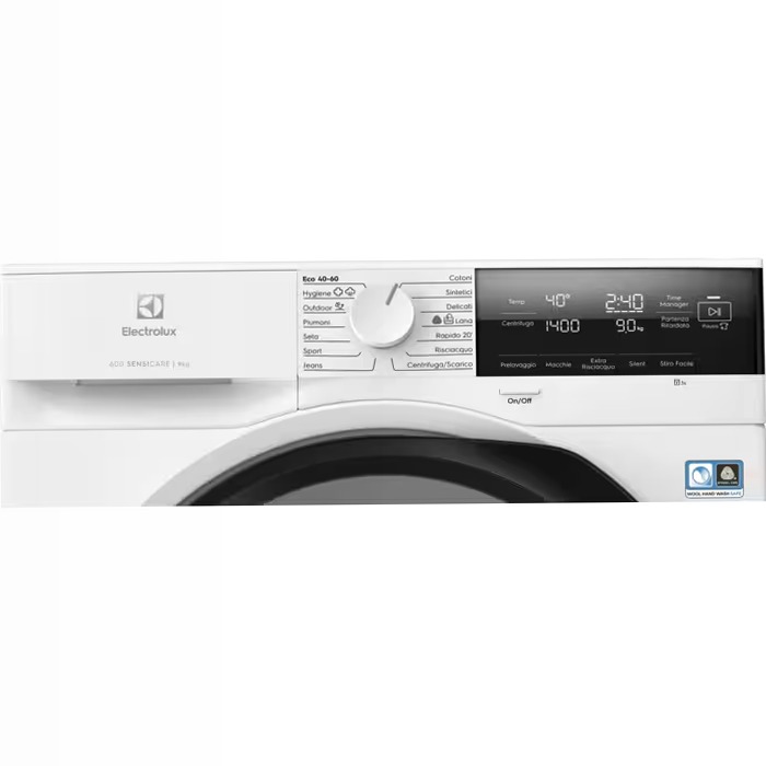 Lavatrice serie 600 SensiCare 9 kg 1400 giri 600rpm 9kg