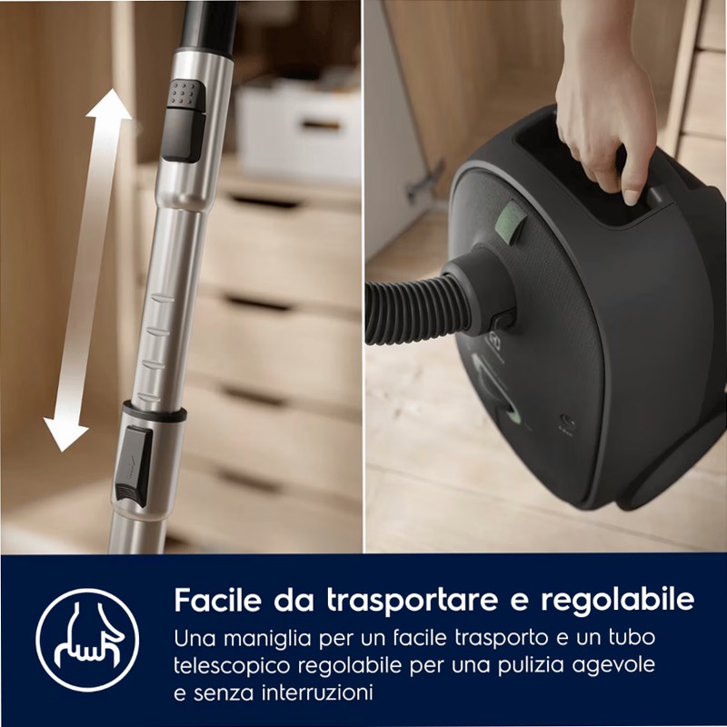 Aspirapolvere con sacco Serie 600 Grigio