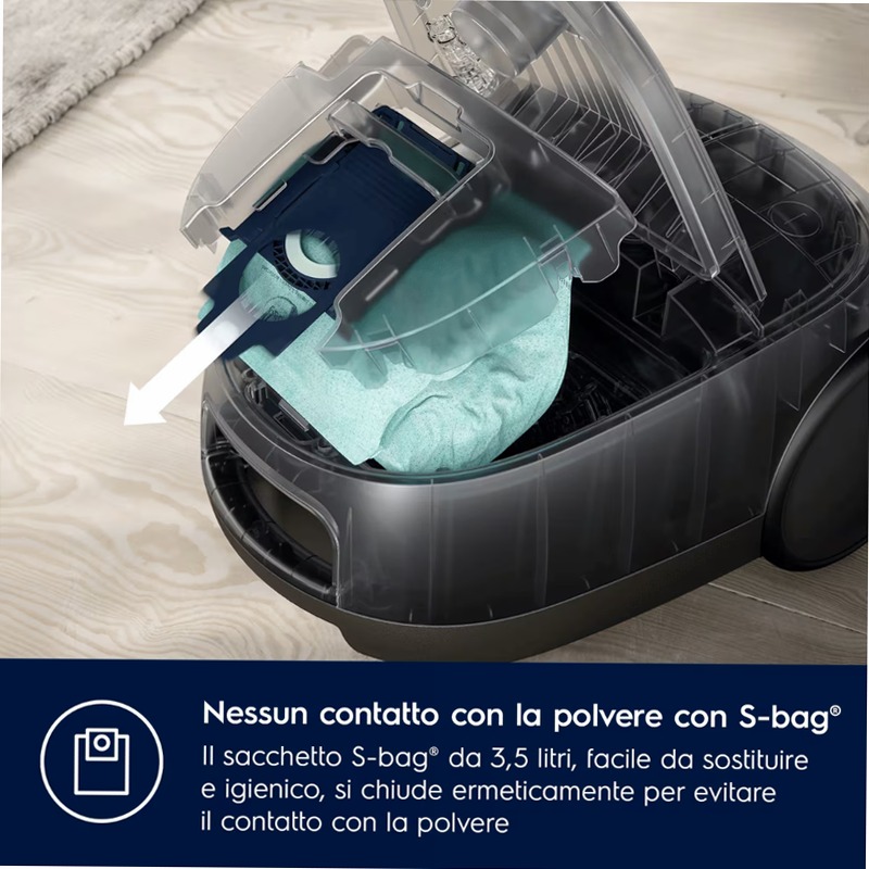 Aspirapolvere con sacco Serie 600 Grigio