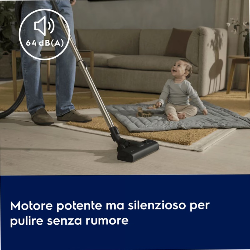 Aspirapolvere con sacco Ultra Silencer Plus Blu