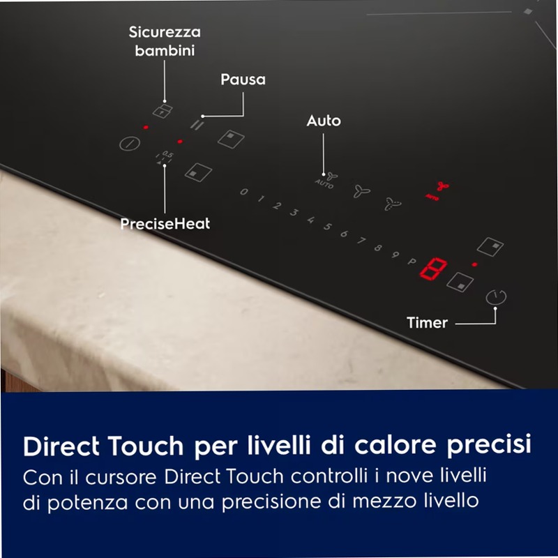 Piano ad induzione con cappa integrata XT Bridge Ricircolo ed evacuazione