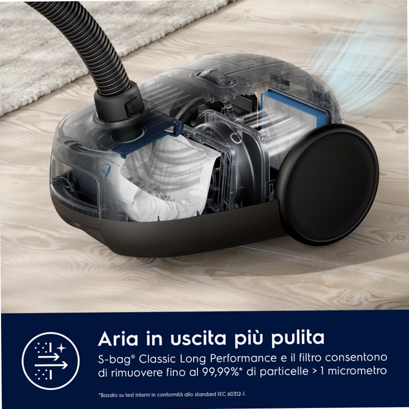 Aspirapolvere con sacco Serie 600 Marrone