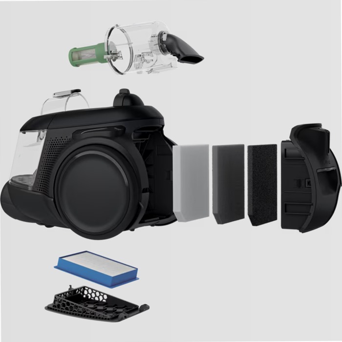 Aspirapolvere senza sacco Serie 600 Nero 1.6lt