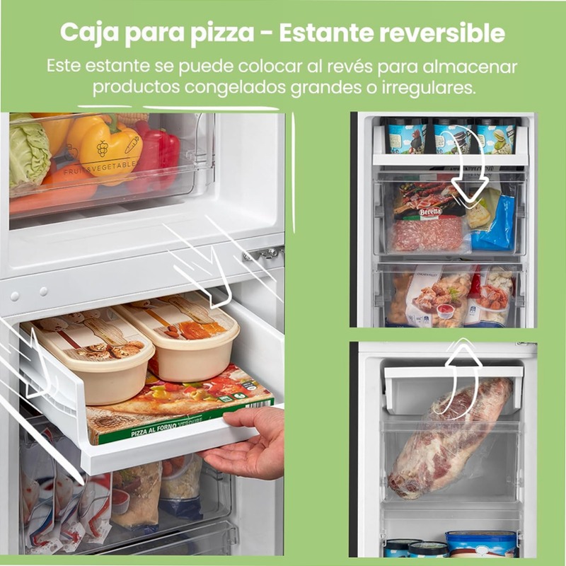 Frigorifero Comfee RCB169DK2(E) - 174 L, Low Frost e LED Combinato 174lt Libera