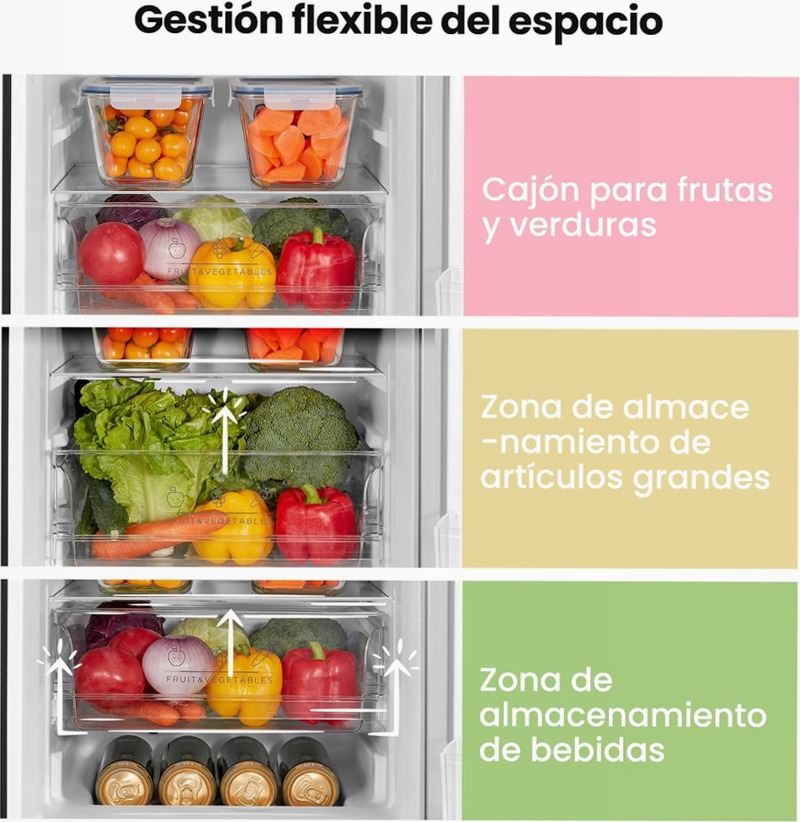 Frigorifero Comfee RCB169DK2(E) - 174 L, Low Frost e LED Combinato 174lt Libera