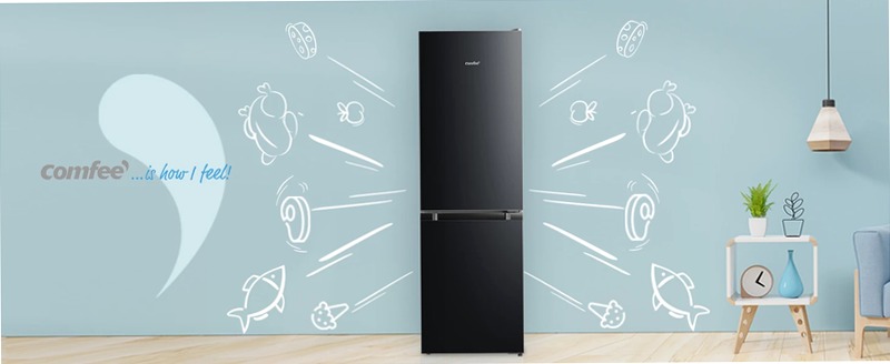 Frigorifero Comfee RCB169DK2(E) - 174 L, Low Frost e LED Combinato 174lt Libera