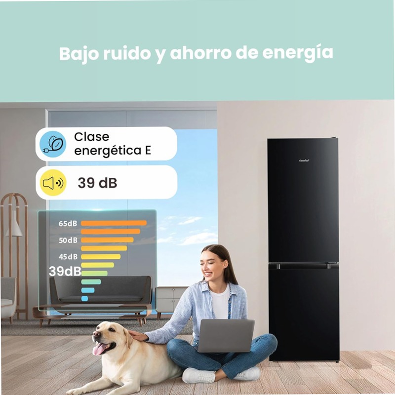 Frigorifero Comfee RCB169DK2(E) - 174 L, Low Frost e LED Combinato 174lt Libera