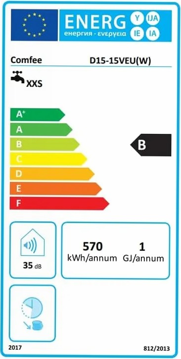 Scaldabagno Elettrico Comfee D15-15VEU B 15lt