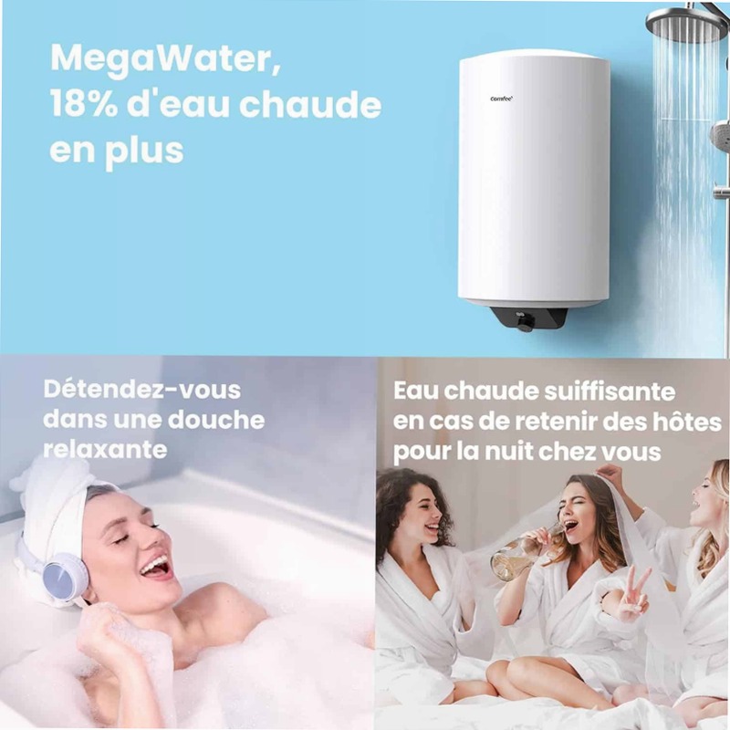 COMFEE D80-15EFG | Scaldabagno Elettrico Smart Wi-Fi B 80lt