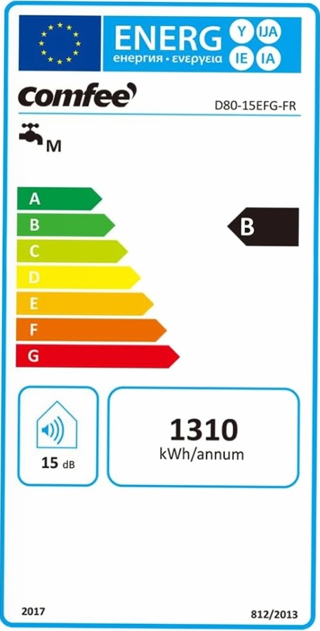 COMFEE D80-15EFG | Scaldabagno Elettrico Smart Wi-Fi B 80lt
