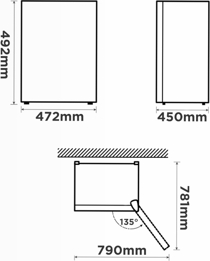 Mini frigorifero Comfee RCD50WH2(E) E