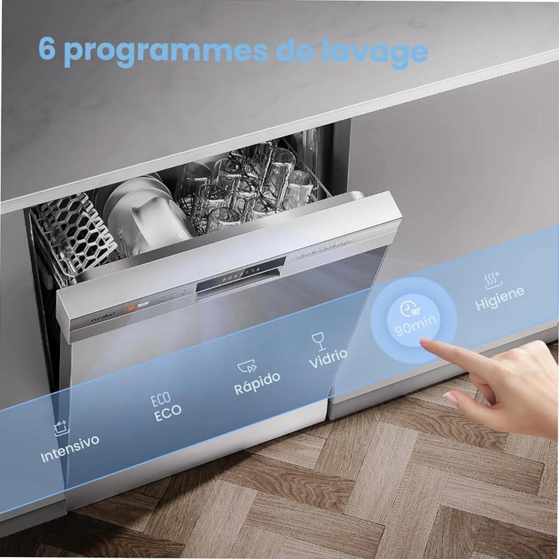 Lavastoviglie COMFEE CDWPB1215P-W E 12 Acciaio Libera