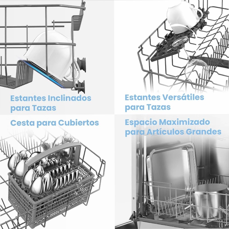 Lavastoviglie COMFEE CDWPB1215P-W E 12 Acciaio Libera