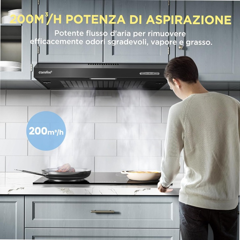 Cappa Aspirante Comfee SLIF17B-60