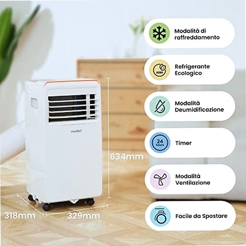 COMFEE Ambra 8C - Condizionatore Portatile 7000 BTU