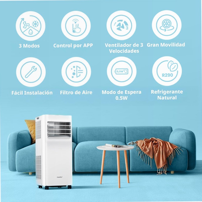 COMFEE Breezy Cool 2.6 - Condizionatore Portatile WiFi