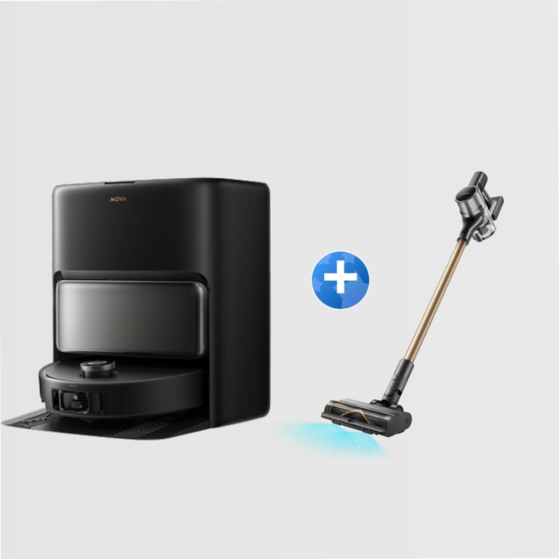 MOVA V50 Ultra Complete Robot aspirapolvere Nero + S5 Sense 24w