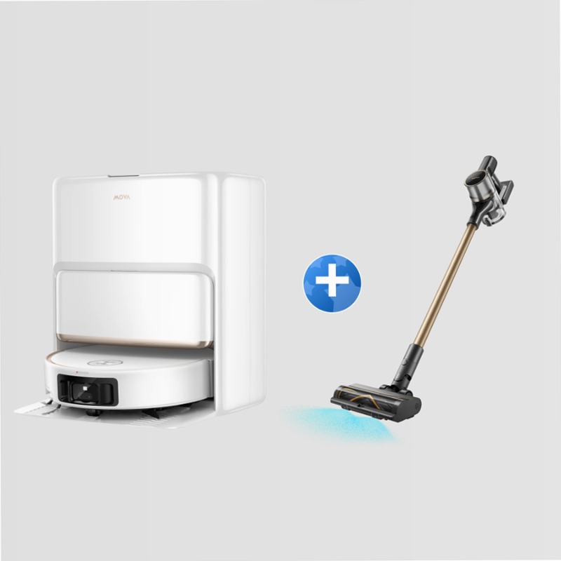 MOVA Z60 Ultra Roller Complete Robot aspirapolvere + S5 Sense Bianco