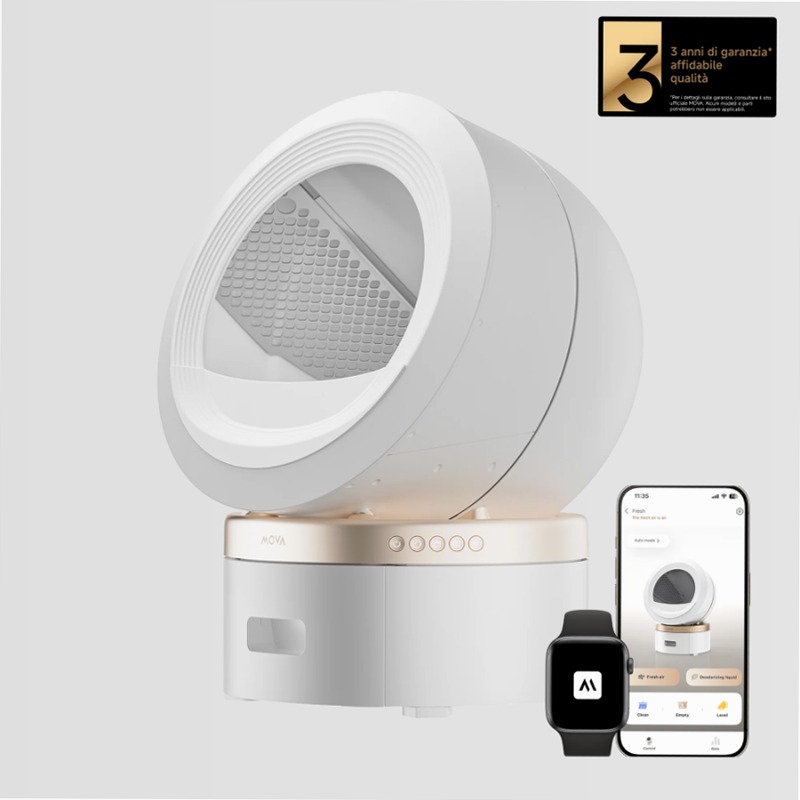 Lettiera per gatti intelligente MOVA MeowgicPod LR10 Prime