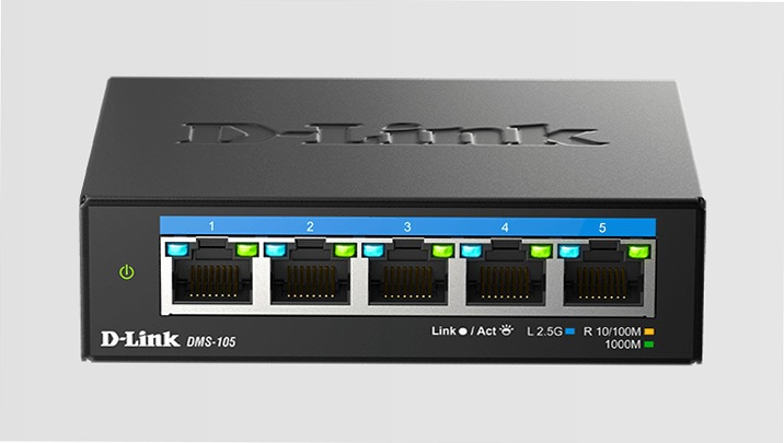 DMS-105 Switch Multi-Gigabit Desktop a 5 porte da 2.5 G | D-Link Italia