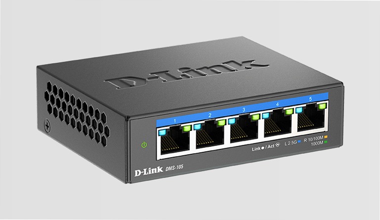 DMS-105 Switch Multi-Gigabit Desktop a 5 porte da 2.5 G | D-Link Italia