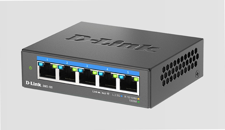 DMS-105 Switch Multi-Gigabit Desktop a 5 porte da 2.5 G | D-Link Italia