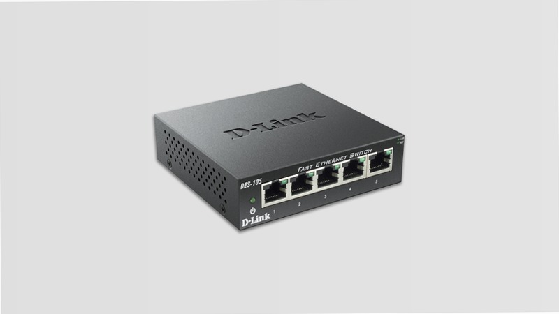Switch DES-105 D-Link: 5 Porte Fast Ethernet