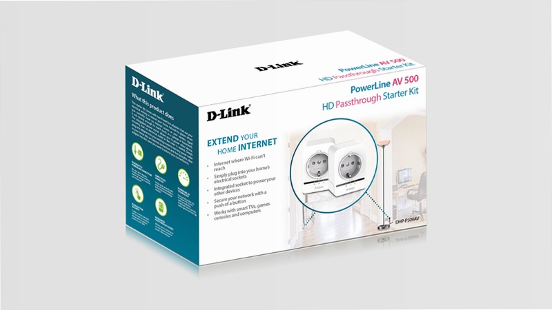 DHP-P509AV PowerLine AV 500 HD Passthrough Starter Kit 500Mbps