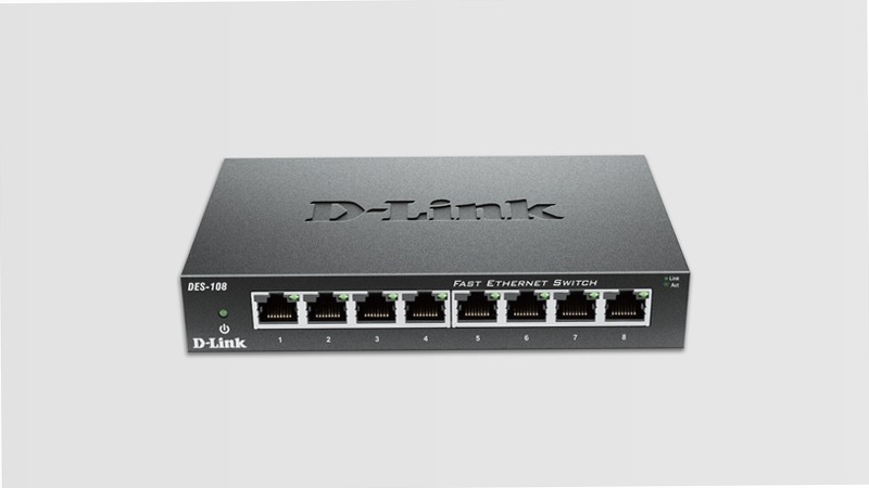 DES-108 - Interruttore Ethernet non gestito 8-port 5
