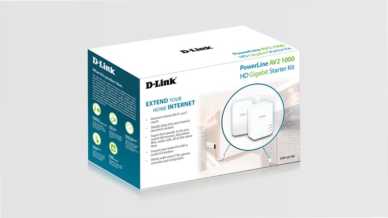 DHP-601AV Kit PowerLine Gigabit AV2 1000 1000Mbps