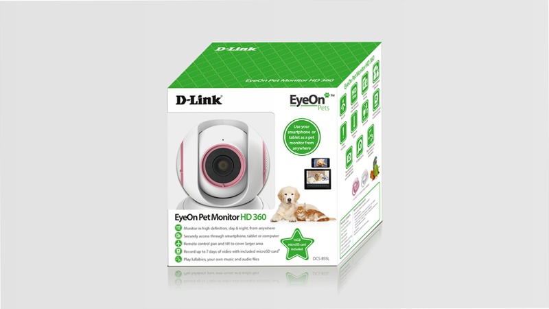 DCS-855L/P EyeOn Pet Monitor HD 360 | D-Link Italia