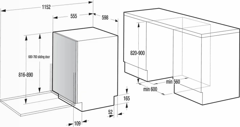 Lavastoviglie a scomparsa totale GV673C61 16