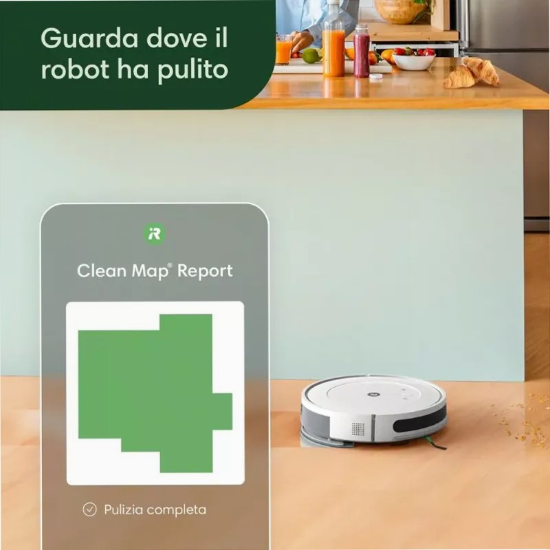 Roomba Combo Essential Smoke - Pulizia intelligente e completa 120w