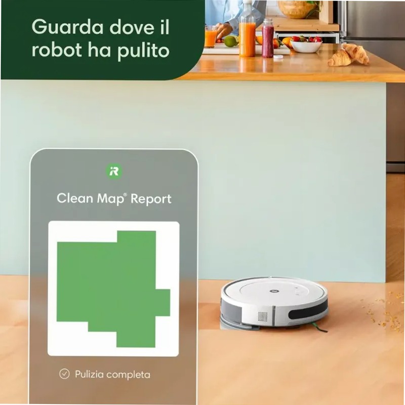 Roomba Combo Essential Bianco - Pulizia Intelligente e Semplice 120w