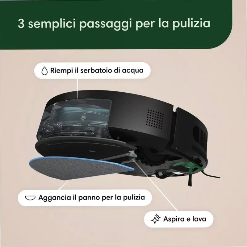 Roomba Combo Essential Bianco - Pulizia Intelligente e Semplice 120w