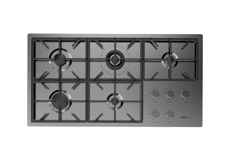 Piano Cottura Foster Milano PVD Gun Metal Titanio A Gas 5