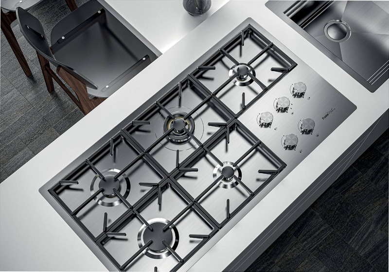 Piano Cottura Foster Milano PVD Gun Metal Titanio A Gas 5