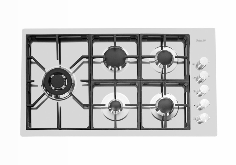 Piano Cottura S4000 - 5 Fuochi a Gas Acciaio