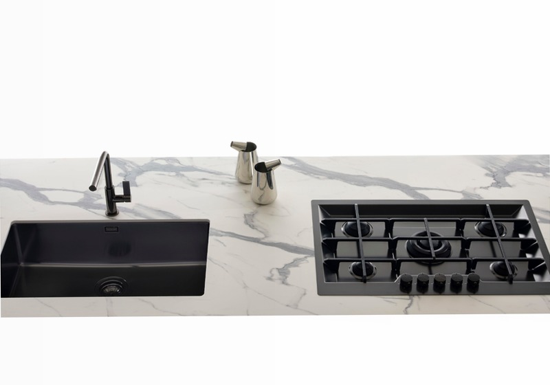 Piano Cottura KE Gun Metal Titanio Gas 5