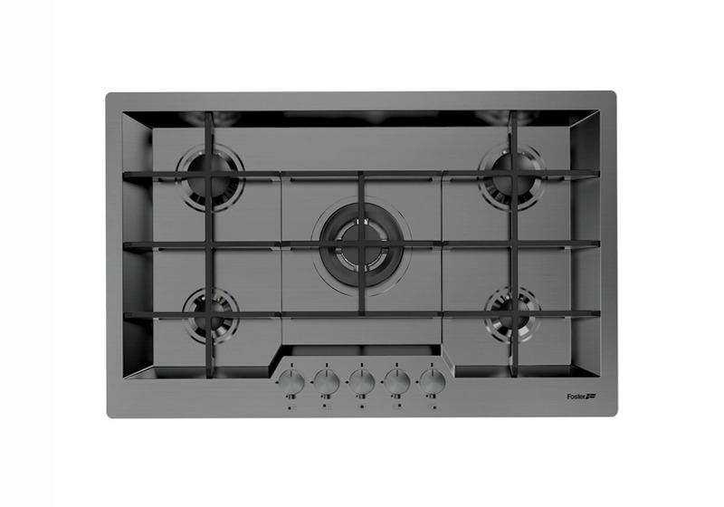 Piano Cottura KE Gun Metal Titanio Gas 5