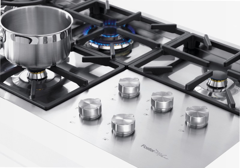 Piano Cottura Foster Milano Acciaio A Gas 4