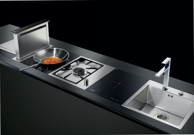 Piano Cottura S4000 Domino Induction Nero A Induzione