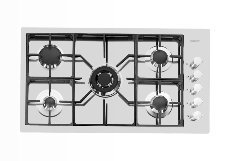 Piano Cottura S4000 - 5 Fuochi a Gas Acciaio