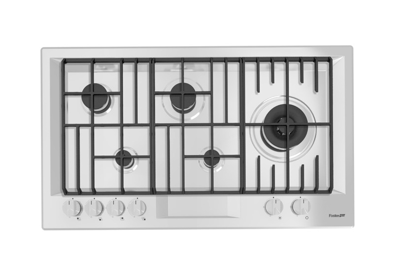 Piano Cottura FL - 5 Fuochi a Gas Acciaio