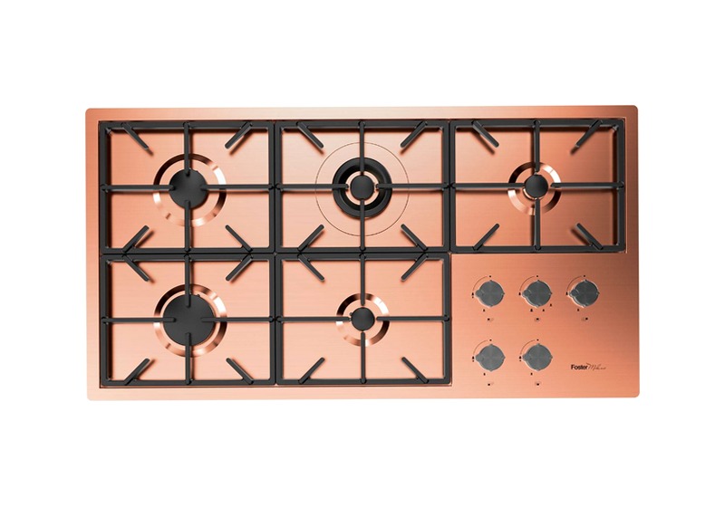 Piano Cottura Foster Milano PVD Copper A Gas
